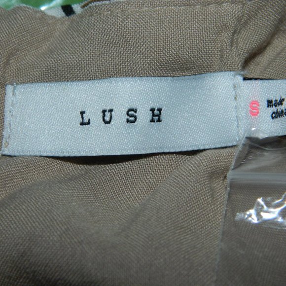 LUSH Tie Back Linen Must Stripe Jumper Size Small (S-25) - Picture 6 of 6